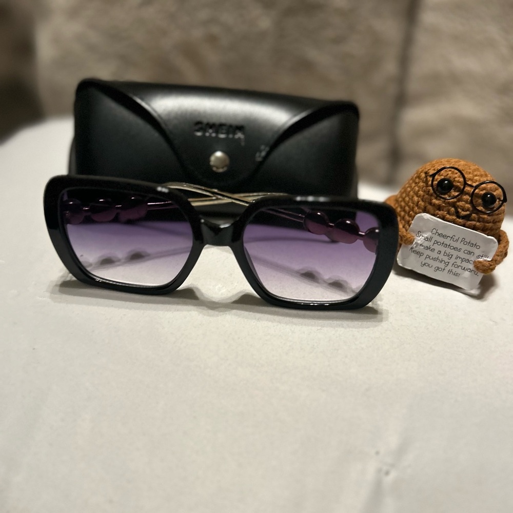 Black and Purple Sunglasses